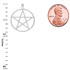 Gold Small Pentagram Pendant(Available in Yellow/Rose/White Gold)
