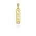 Yellow Gold Egyptian Hieroglyphics Pendant