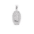 White Gold Saint Guadalupe Illuminated Pendant