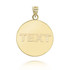 Gold Aries Pendant Back