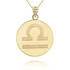 Gold Libra Pendant