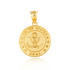 Gold United States Army Officially Licensed Eagle Emblem Medallion Pendant