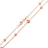 Rose Gold Bead Link Chain