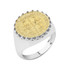 St. Benedict Statement Ring in Gold (Available in Yellow/Rose/White/Two Tone Gold)