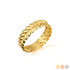 Yellow Gold Laurel Wreath Fern Leaf Band Ring