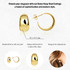 Yellow Gold Dome Hoop Stud Earrings