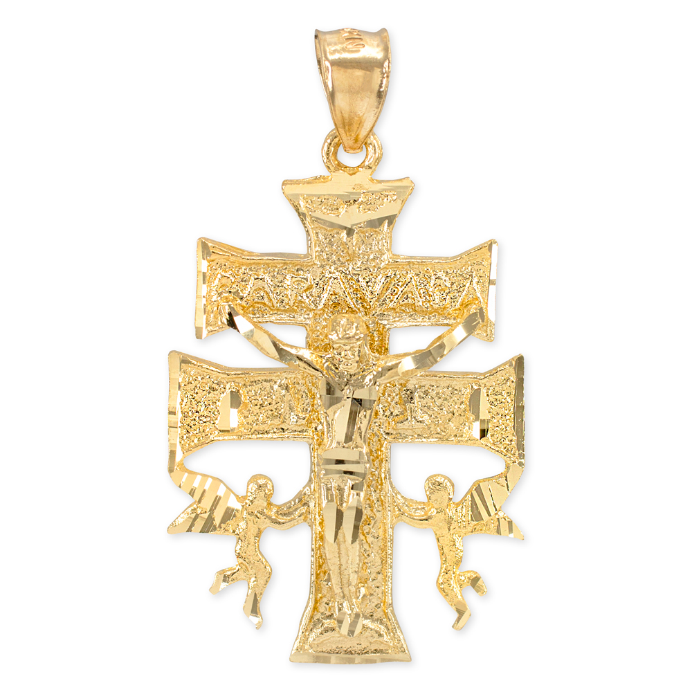 Collana Con Croce Di Caravaca In Argento 925 | Catena Singapore 45 Cm | Con Astuccio