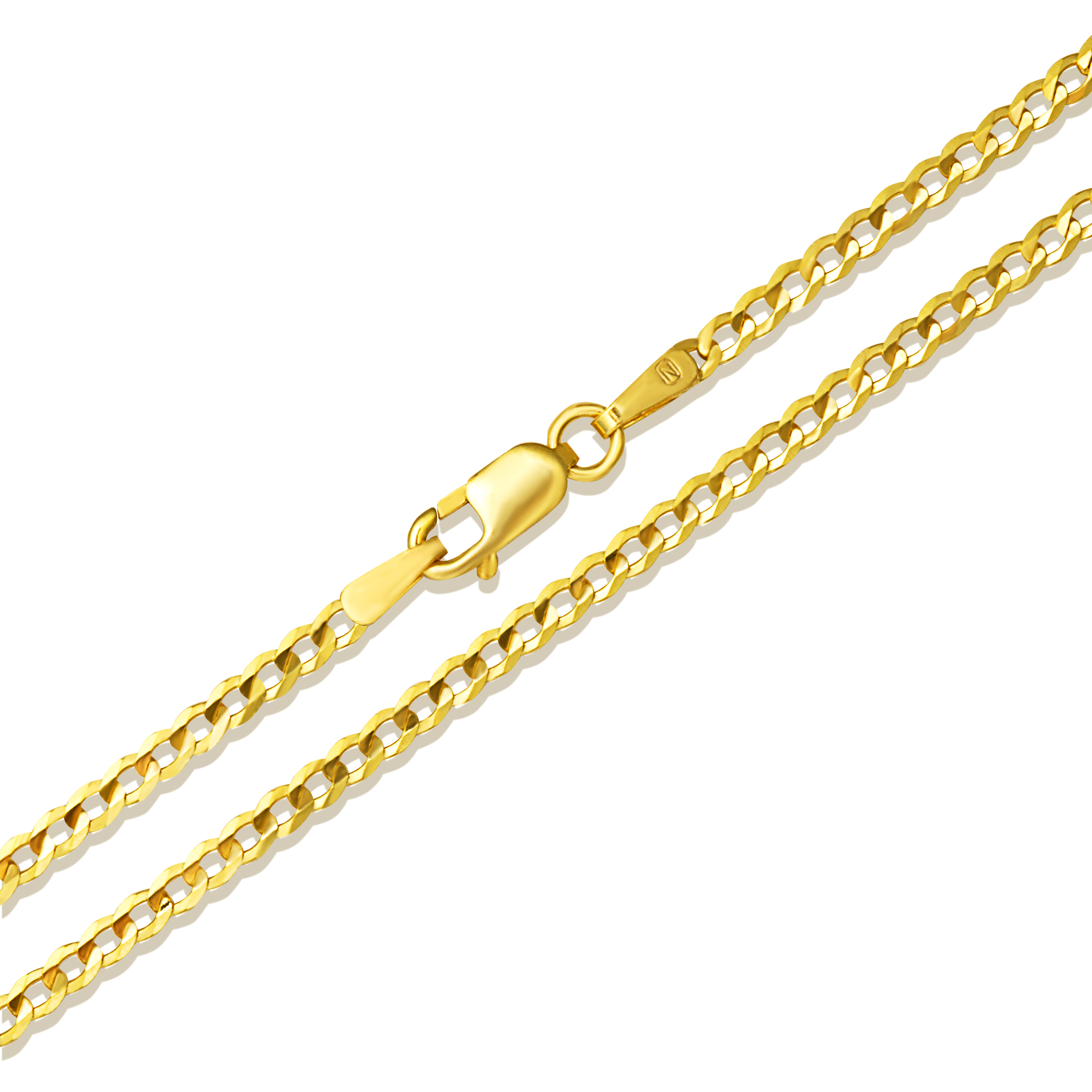 新品 K10 solid cubanchain avalanche 55cm gold-chain-10k-white-gold-