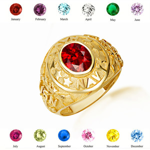 4.W.A. JEWELRY SUPPLY. EMBLEM RING NAVY