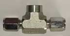 1/4" F NPT x Tube x Tube "T"