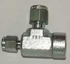 1/4" F NPT x 1/8" Tube x 1/4" Tube "T"