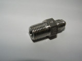 Stainless Steel 1/4" M NPT x JIC Straight Adapter