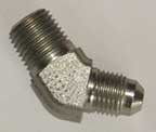 1/4" M NPT x JIC 45 Degree Elbow