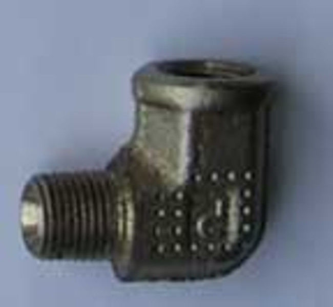 1/8 F NPT x 1/8" M NPT elbow 1/8 F NPT x 1/8" M NPT elbow