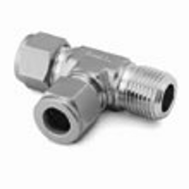 1/8" M NPT x 1/4" Tube x 1/4" Tube Run "T" 1/8" M NPT x 1/4" Tube x 1/4" Tube Run "T"
