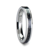 Maximus Tungsten Wedding Band with Black Carbon Fiber Inlay