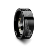 Men's Black Tungsten Wedding Band