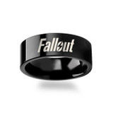 Fallout 4 Men's Black Tungsten Wedding Band