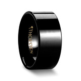 Portland Men's Black Tungsten Wedding Band