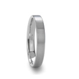 Marie Women's White Tungsten Wedding Band Marie Women's White Tungsten Wedding Band