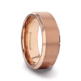 Glory Rose Gold Titanium Men's Wedding Band from Little King Jewelry