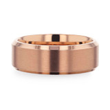 Glory Rose Gold Titanium Men's Wedding Band from Little King Jewelry