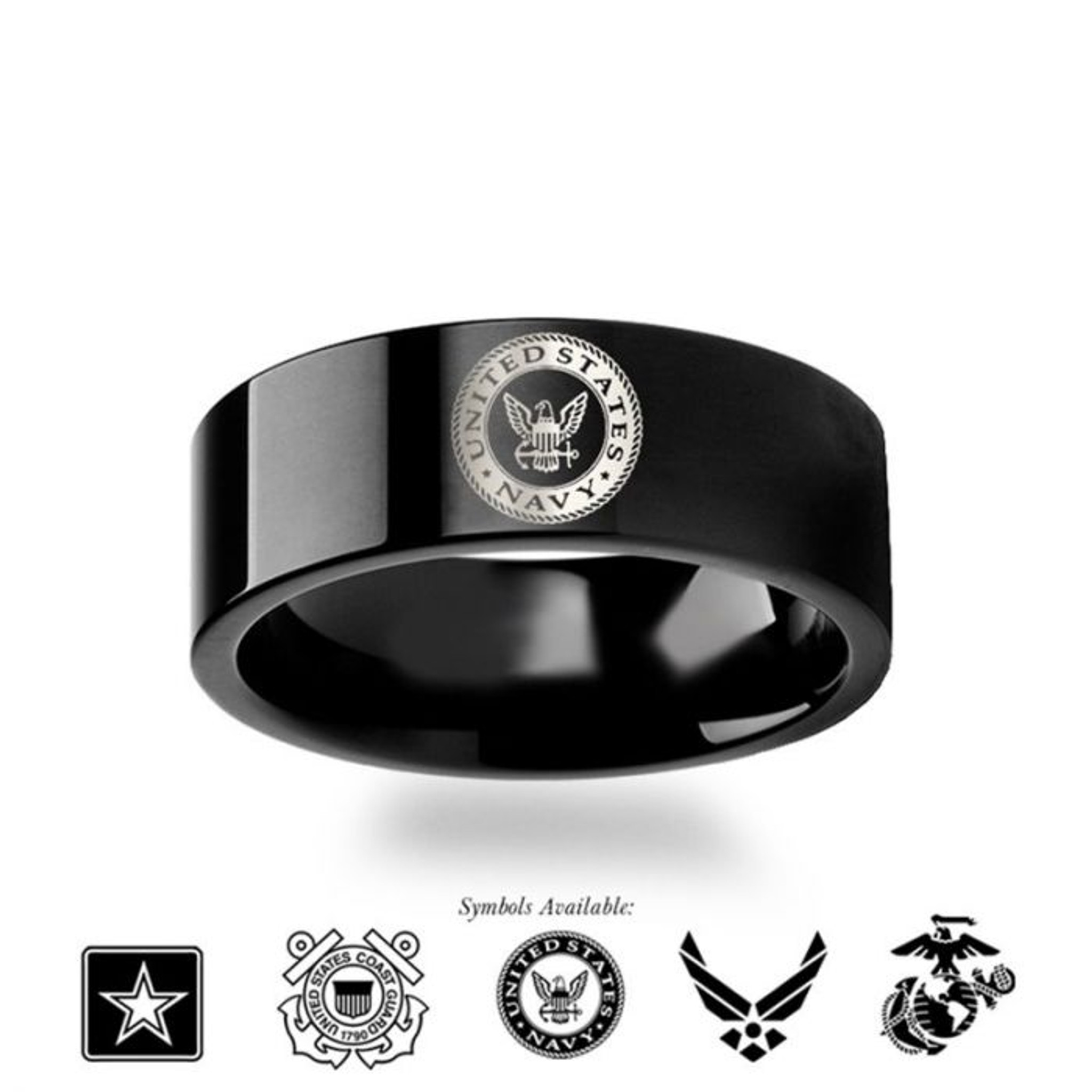 US Coast Guard Ring , Sterling Silver 925 , Gift , Military Ring , Your  Size - Etsy