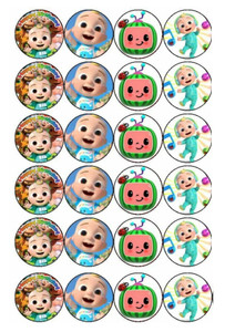Cocomelon Cupcake Toppers x12 Cocomelon Cupcake Toppers x12