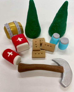 Fortnite Fondant Cake Decorations - Edible Fortnite Fondant Cake Decorations - Edible