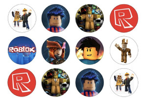 Roblox Edible Image Cupcake Toppers x12 Roblox Edible Image Cupcake Toppers x12