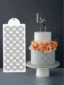 Geometric Pattern Cake Stencil Geometric Pattern Cake Stencil