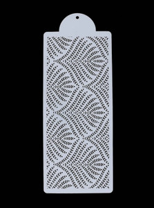 Wheat Grass Pattern Cake Stencil. Flexible Plastic Wheat Grass Pattern Cake Stencil. Flexible Plastic