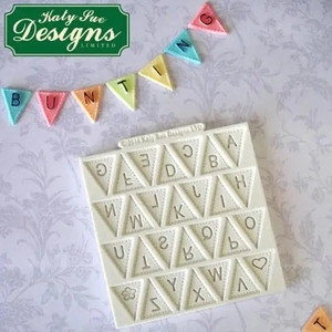 Bunting Alphabet Silicone Mould Bunting Alphabet Silicone Mould