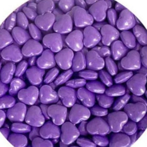 Edible Heart Candy Sprinkles Purple/ Pink 30gm Edible Heart Candy Sprinkles Purple/ Pink 30gm