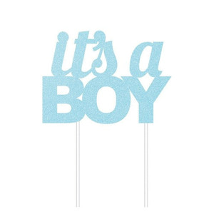 It's a Boy Glitter Card Cake Topper It's a Boy Glitter Card Cake Topper