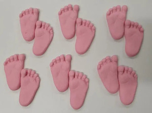 Baby Feet Edible Cake Decorations Baby Feet Edible Cake Decorations