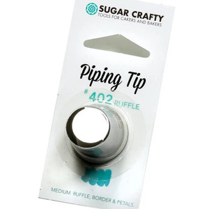 #402 Ruffle Piping Tip. Stainless Steel. #402 Ruffle Piping Tip. Stainless Steel.