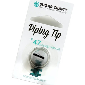 #47 Basket Weave Piping Tip. Stainless Steel #47 Basket Weave Piping Tip. Stainless Steel