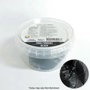 Cake Craft Black Fondant 200gm. Vanilla Flavour Cake Craft Black Fondant 200gm. Vanilla Flavour