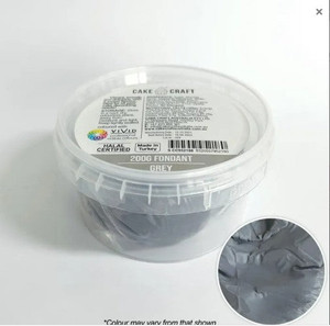 Cake Craft Grey Fondant 200gm. Ready to use Cake Craft Grey Fondant 200gm. Ready to use