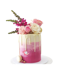 Floral Buttercream Drip Cake Floral Buttercream Drip Cake