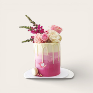 Floral Buttercream Drip Cake