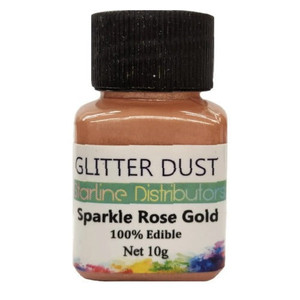 Edible Glitter Dust Rose Gold Sparkle 10gm. 100% Edible Edible Glitter Dust Rose Gold Sparkle 10gm. 100% Edible