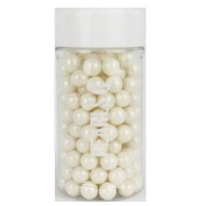 Go Bake 7mm Edible Sugar Pearls White Go Bake 7mm Edible Sugar Pearls White