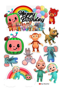 Cocomelon Edible Cake Topper Cocomelon Edible Cake Topper