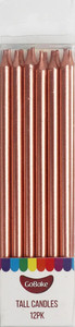 Pearl Rose Gold Cake Candles 12cm Tall. Great Value Pearl Rose Gold Cake Candles 12cm Tall. Great Value