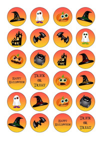 Halloween Cupcake Toppers x12 Halloween Cupcake Toppers x12