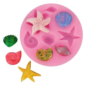 Sea Theme With Starfish Silicone Mould Sea Theme With Starfish Silicone Mould