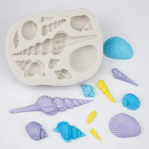 Multi Shell Silicone Mould. Sea Theme Mould Multi Shell Silicone Mould. Sea Theme Mould