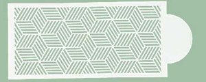 Block Line Cake Decorating Stencil